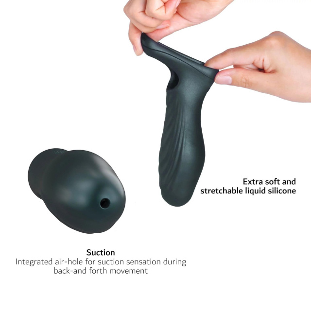 Насадка на пенис Dorcel Man.Wand Ryzer Max, 18.2 см (зеленый)