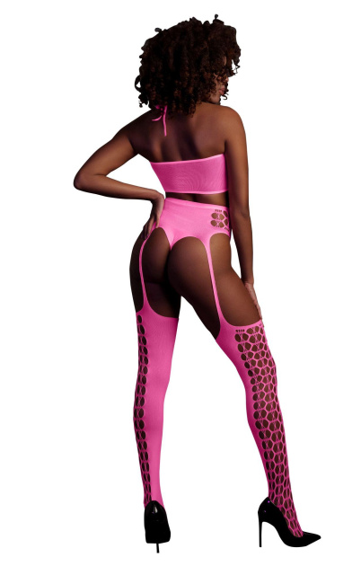 Ouch Neon - Komplet bielizny, XS/XL