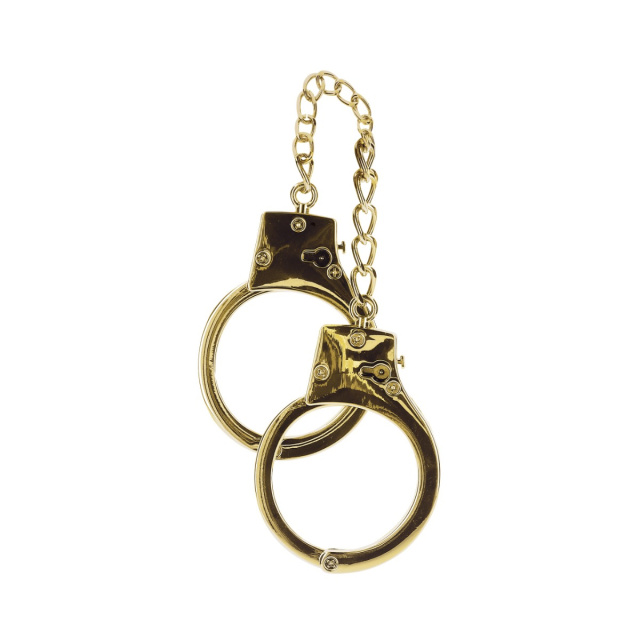 Taboom Gold Plated BDSM Handcuffs - Kajdanki, Złoto