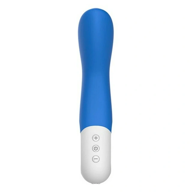 Вібратор Liebe Pleasure Toys Mighty Rechargeable, 21.5 см (синій)