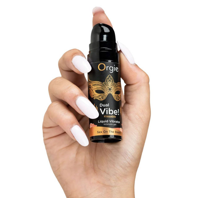 Рідкий вібратор Orgie DUAL VIBE! секс на пляжі, 15 мл
