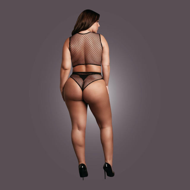 Комплект білизни Le Désir, Plus Size (чорний)