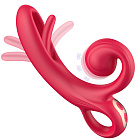 Вибратор Erospace Sweet Play A4, 18,2 см (красный)