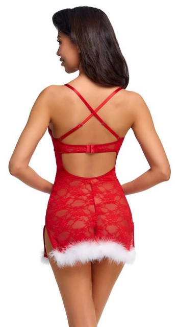 Сорочка Cottelli Lingerie X-Mas, L/XL (красный)