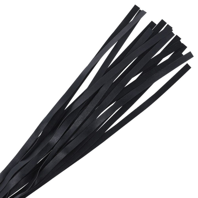 Darkness Black Flogger 45 cm - Pejcz, Czarny, 45 cm