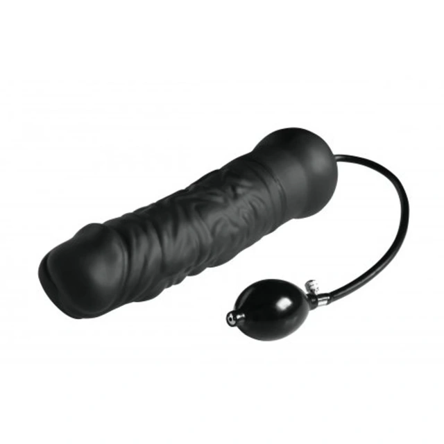 Фллоимитатор Master Series Primal Inflatable, 21,5 см (черный)
