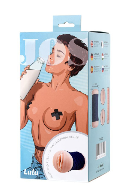 Двойной мастурбатор Toyfa Jos Lulu (телесный)