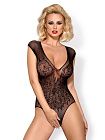 Эротическое боди с вышитыми крыльями Obsessive B112 S/M/L (черный)