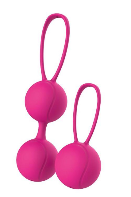 Dream Toys Love Balls Duo Ball Set - Zestaw kulek dopochwowych, Różowy, 13.5 cm