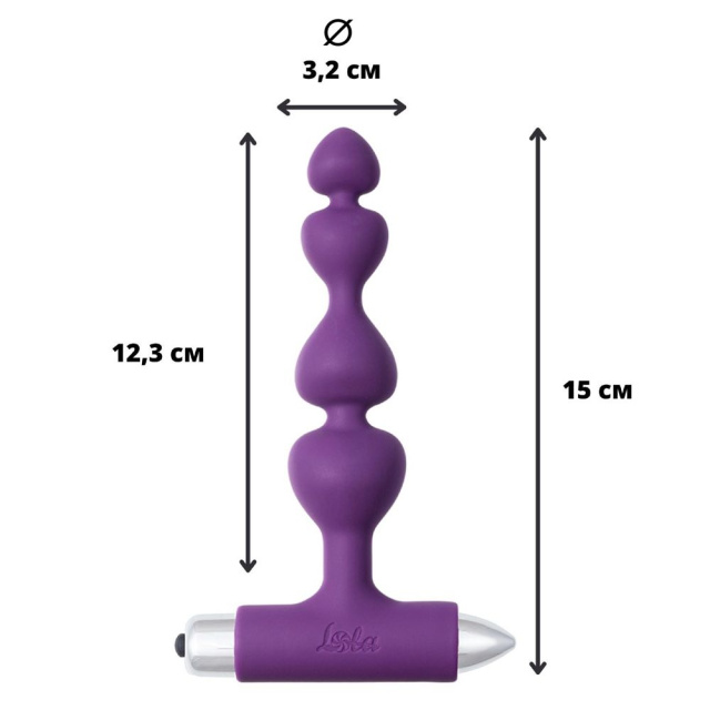 Lola Games Vibrating Plug Excellence Ultraviolet - Korek analny, Fioletowy, 15 cm