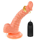 Вибратор Baile Super Rota Dong R, 19 см (телесный)