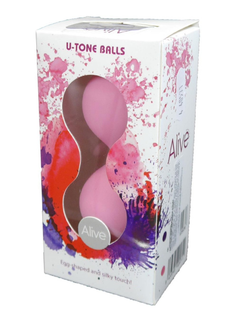 Вагінальні кульки Alive U-Tone, 19,9 см (рожевий)