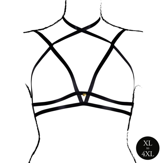Бюстгальтер Le Désir Open Cup Triangle Bra, XL–4XL (черный)