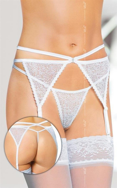 Комплект Softline Garterbelt 3318, M/L (білий)