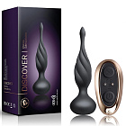 Korek analny z wibracją Rocks Off Petite Sensations Discover, 10,5 cm (czarny)