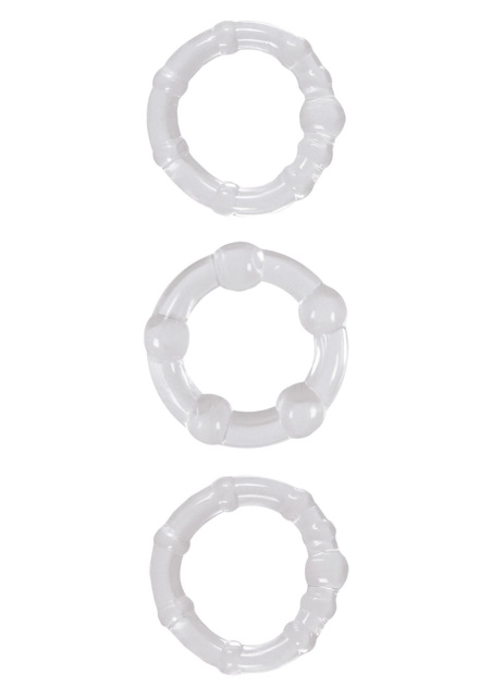 Набор эрекционных колец Renegade Intensity Rings, 3 шт (прозрачный)