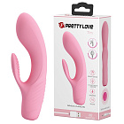 Вибратор-кролик Pretty Love Tim Vibrator Light, 15.5 см (розовый)