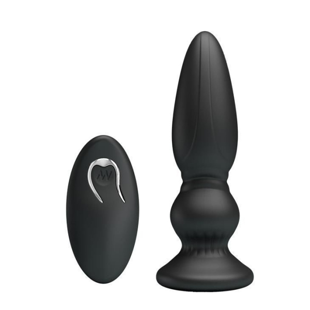 Mr. Play Vibrating Prostate Massager - Korek analny, Czarny, 12, 5 cm