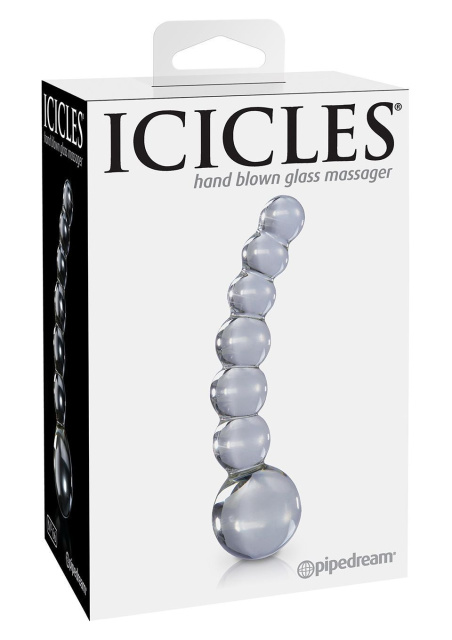 Pipedream Icicles No. 66 - Łańcuszek analny, Przezroczysty, 12 cm