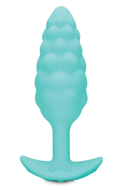 B-Vibe Bump Texture Plug - Korek analny, Mięta, 12 cm
