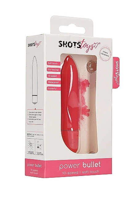 Міні-вібратор Shots Toys Power Bullet, 9 см (рожевий)