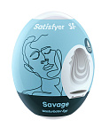 Мастурбатор яйце Satisfyer Egg Single Savage (білий)