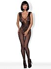 Комбинезон Obsessive N112, S-L (чёрный)