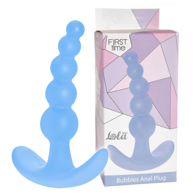 Lola Games Bubbles Anal Plug - Korek analny, Niebieski, 11.5 cm