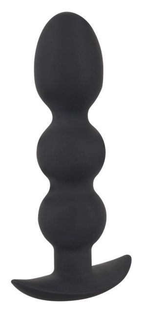Black Velvets Heavy Beads - Korek analny, Czarny, 13, 3 cm