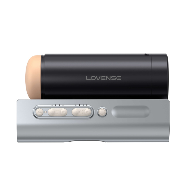 Lovense Solace Pro - Automatyczny masturbator z wibracją, Przezroczysty, 23.2 cm
