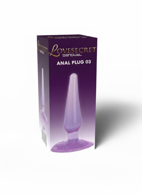 Power Escorts Anal Plug 03 - Korek analny, Fioletowy, 11 cm