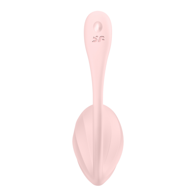 Satisfyer Ribbed Petal - Wibrujące jajko, Różowy, 23 cm