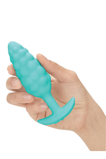 B-Vibe Bump Texture Plug - Korek analny, Mięta, 12 cm