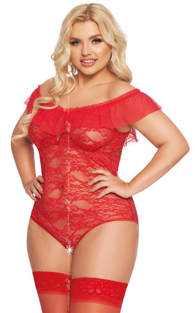 Боді SoftLine Kamila, 3XL (червоний)