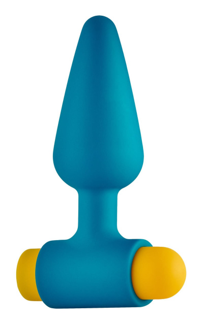 Dream Toys Wave Buzzer - Korek analny, Niebieski, 10 cm