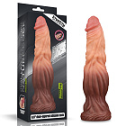 Фаллоимитатор Dual-Layered Silicone 9.5" Nature Cock, 24.5 см (коричневый)
