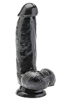Реалистичный фаллоимитатор Get Real ToyJoy, 17 см (черный)
