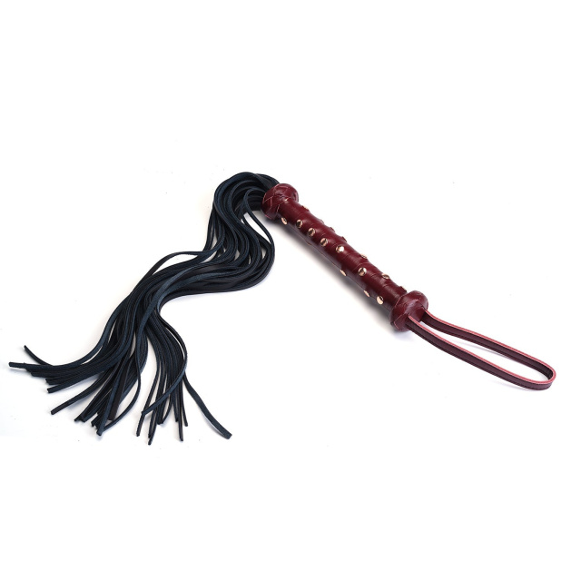 Флоггер Liebe Seele Wine Red Deluxe Cow Leather Heavy Flogger, 81 см (бордовый)