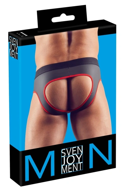 Мужские трусы Svenjoyment Underwear Jock, L (черный с красным)