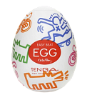 Мастурбатор яйцо Tenga Egg Keith Haring Street (прозрачный)