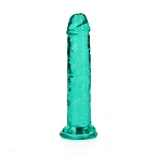 Фаллоимитатор RealRock Crystal Clear Realistic Dildo 6'', 14.5 см (зеленый)