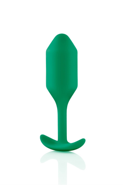 B-Vibe Snug Plug 2 - Korek analny, Zielony, 10, 5 cm