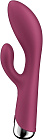 Вибратор-кролик Satisfyer Spinning Rabbit 1, 20 см (бордовый)