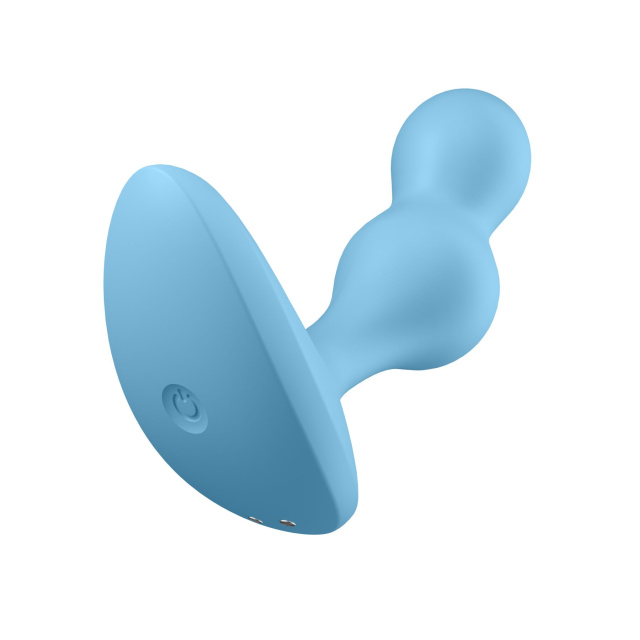 Wibrujący korek analny Satisfyer Deep Diver, 11,2 cm (niebieski)