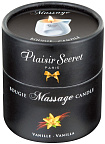 Plaisire Secret Vanilla - Świeca do masażu, Przezroczysty, Wanilia, 80 ml