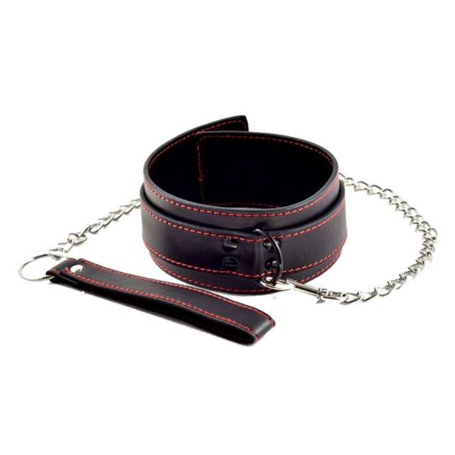 Ошейник с поводком Lovetoy Collar And Leash Set (черный)