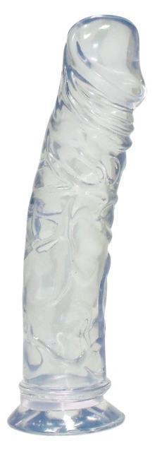 Crystal Crystal Clear Medium Dong - Dildo, Przezroczysty, 19.5 cm