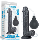 Фалоімітатор LoveToy Squirt Extreme 9, 23 см (чорний)