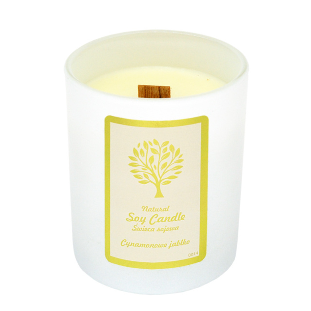 Свічка Aurora Natural Soy Candle яблуко з корицею, 150 г