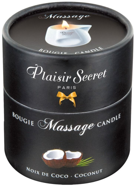 Масажна свічка Plaisir Secret Coconut, 80 мл